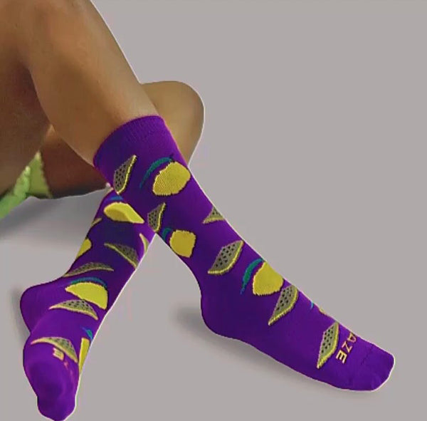 Lemon Puff Socks