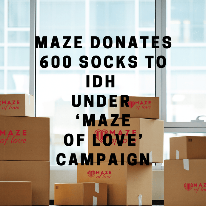 MAZE donates 600 socks to IDH under ‘MAZE of LOVE’ campaign